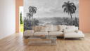 Fototapeta JungleVintage2 w kolorze szaro-czarnym - tapeta flizelinowa Designwalls 2 - 2,55 x 3,5 m