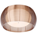 Deckenleuchte Maxime, braun, 26 x 50 cm, Glas Deckenlampe, dimmbar
