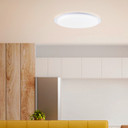 Wand- und Deckenleuchte Theo, weiß, Ø 57 cm, Led-lampe