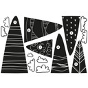 Wallsticker Sticker - Fantasifulde bjerge