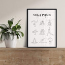Plakat Joga - Pozy - Line Art