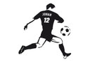 Sticker mural - Prénom joueur de football