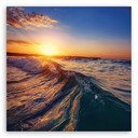 Leinwandbild Meereswelle Landschaft
