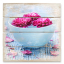 Obraz drewniany Wellness ambience - 40x41,5 cm