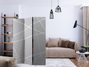 Screen room divider - Moderne edderkoppespind, 3-delt