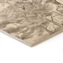 Houten Wanddecoratie bos met boslandschap in beige - Ms Tiff