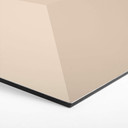 3D Hexagon Alu-Dibond - Lysebrun