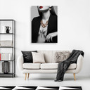 Canvasbillede, kvinde glamour