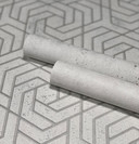 3D-look grå grafisk non-woven tapet 