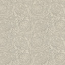 Versace fleecetapet Vasmara barok metallic med ornamenter, sølv, grå