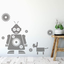 Robot Fleur wallsticker