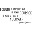 Wallsticker - Failure is unimportant...