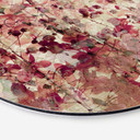Tableau sur alu-Dibond rond Fleurs Vintages