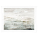 Poster Mistig berglandschap aquarel - Ms Tiff