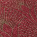 Livingwalls non-woven tapet New Walls 50-tals Glam Art Deco tapet metallic, röd