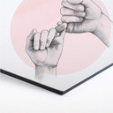 Hexagon - Alu-Dibond Graves - Pinky swear