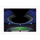 Poster Hertha BSC - Volles Olympiastadion bei Nacht