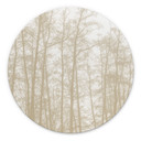Billede Stille vinterskov - Böhmer - rund – print på aluminium (Alu-Dibond)