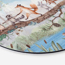 Wanddecoratie Dierenuitstapje in de Natuur - Oliver Robins - Alu-Dibond - Rond