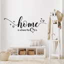 Wallsticker Home is where the heart is