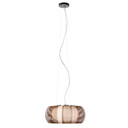 Pendelleuchte Maxime, braun, 122 x 40 cm, Glas Pendellampe