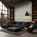Icke-vävd tapet Damian Refined Dimensions 3D geometrisk grå metallic - modern texturerad tapet
