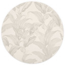 Fototapeta Tropical Leaves Cream - Bloomery Decor - okrągła - samoprzylepna/nie tkana