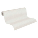 Blæst vinyltapet sølvhvid - non-woven tapet A.S. Création