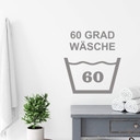 Wandtattoo Wäschezeichen 60 Grad