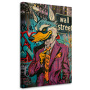 Leinwandbild Wolf der Wall Street AI