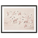 Plakat żurawie nad jeziorem - Bloomery Decor