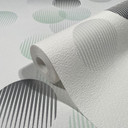 Tapet med prikker, non-woven tapet Novamur Yvi hvid
