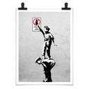 Plakat Banksy'ego - Graffiti to przestępstwo
