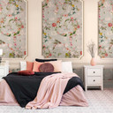 vintage tapet med blomsterdesign - ikke-vævet tapet 3D-paneler - elegant stue tapet