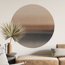 Muursticker Rotko Dawn - Warme Horizon - Sir Edward x Grigory Gladarev - Rond