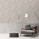 Non-woven tapet med naturinspiration i jordfarver - botanisk mønster i creme beige grå