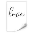 Zelfklevende Poster - Love