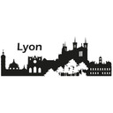 Wandtattoo Skyline Lyon