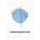 Personalisierbares Poster Monatsblume Januar