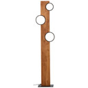Stehleuchte Elena, braun, 140,4 x 31,2 cm, Holz LED-Stehleuchte, dimmbar