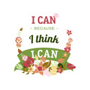 I can because I thing I can - wallsticker