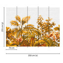 fototapet Designwalls i orange og hvidt non-woven tapet Tropical Wall 