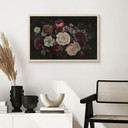 Obraz drewniany kwiaty martwa natura w stylu Redouté - Bloomery Decor