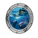 Wandcirkel 3D Optiek - Dolfijnen