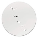 Tableau sur alu-Dibond rond Kubistika - haut dans le ciel