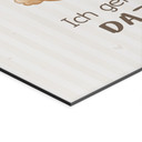 Alu-Dibond Wandbild mit Hase - Kraftsatz 'Ich gehöre dazu' für Kinder