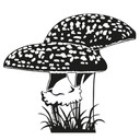 Wallsticker Rød Fluesvamp