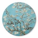 Plateau de table en verre rond - Van Gogh - Amandier en fleur 