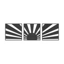 Dekoracja ścienna MDF - Boho sunset (3 sztuki)
