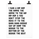 Teksty plakatów powiedziałem hip hop
